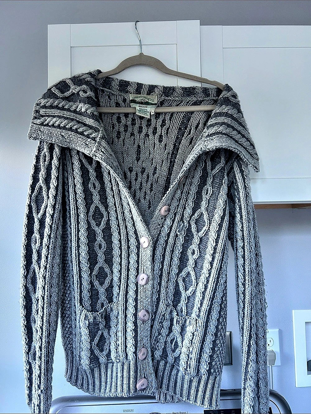 Aran Crafts Cable Knit Cardigan